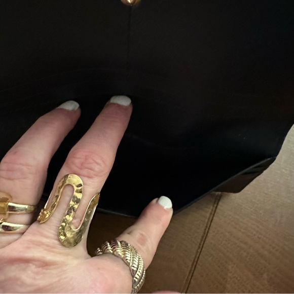 Tory Burch-Walker Embossed Zip Slim Wallet, “Night”, NWT, matches Walker Satchel - Picture 4 of 6